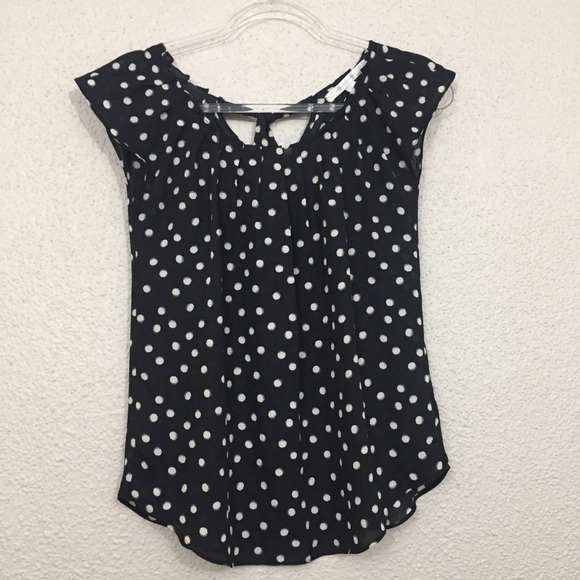 LC Lauren Conrad Tops - 🎈LC Lauren Conrad Sleeveless Polkadot Tie Top
